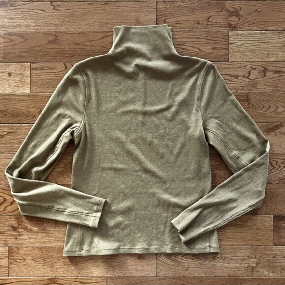 lululemon athletica Tops - Lululemon Ribbed WoolBlend TurtleneckHeathered Allspice size 8